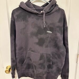 Levi's Charcoal Tie-Dye Hoodie for Men